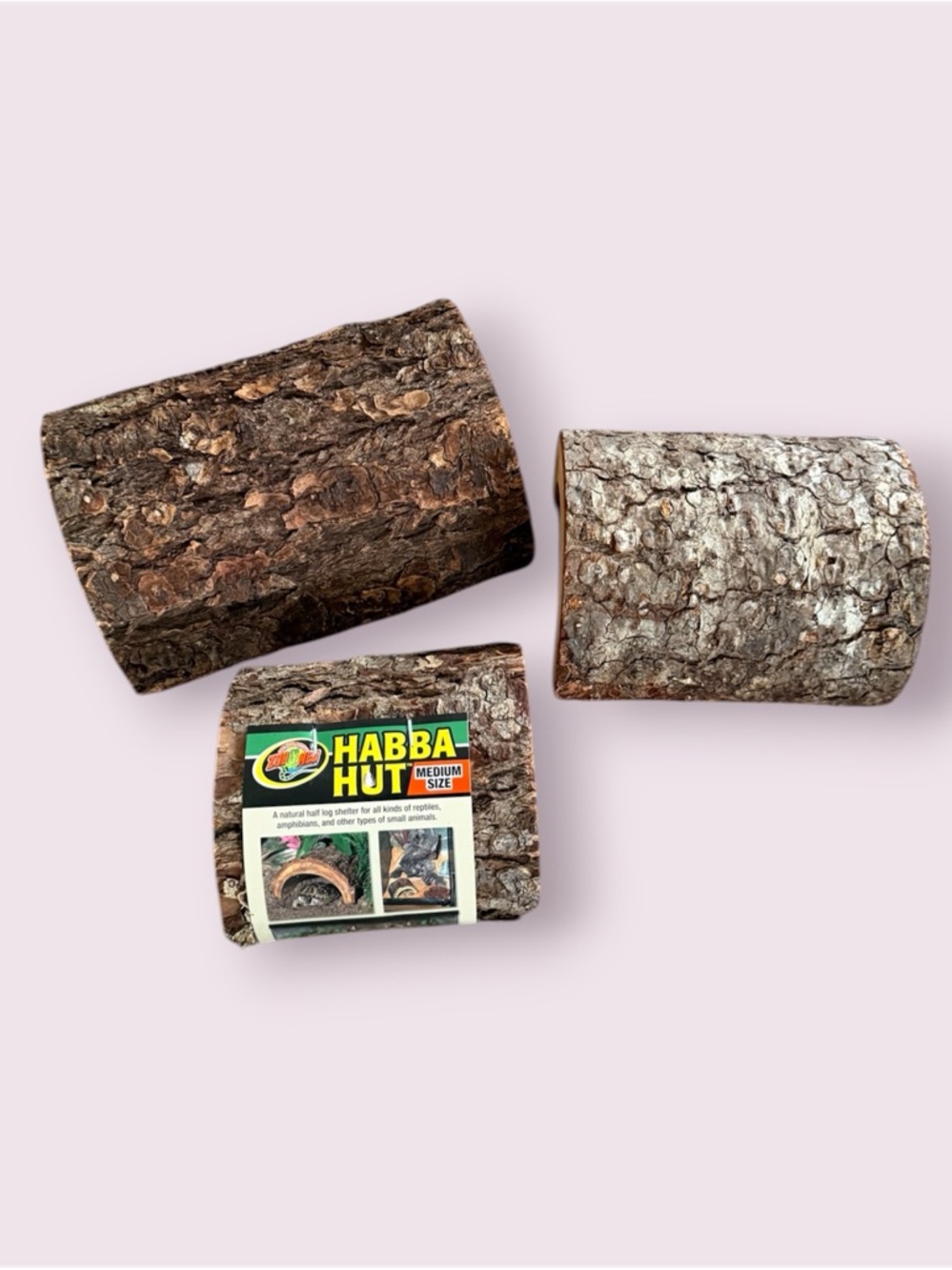 Zoo Med Habba Hut Reptile Hideout, Medium, Large & X-Large - Set of 3